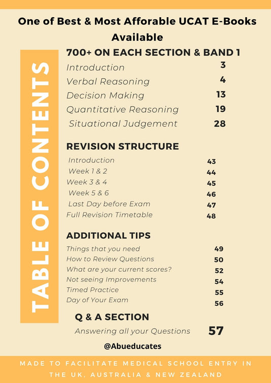 UCAT 700+ E-book (Updated 2025)
