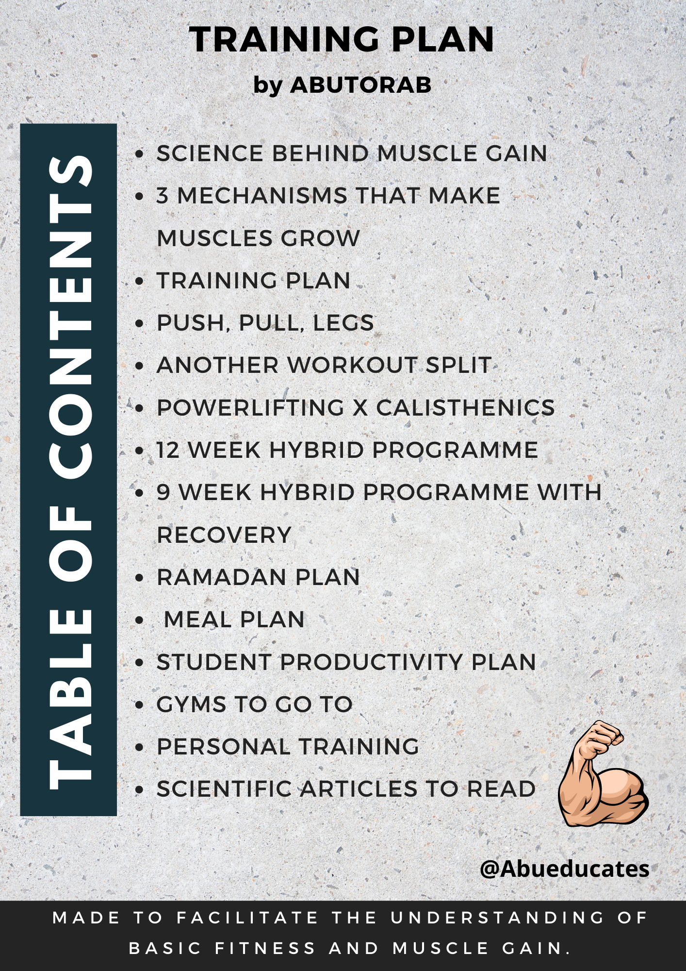 Training Plan E-book