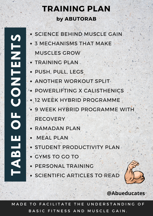 Training Plan E-book